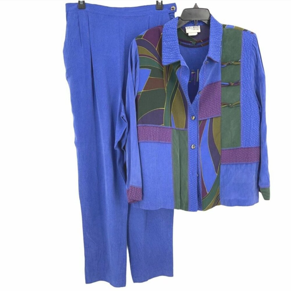 Nancy Bolen City Girl, 3pc set, Vintage, Jacket, top & pants, SZ LG